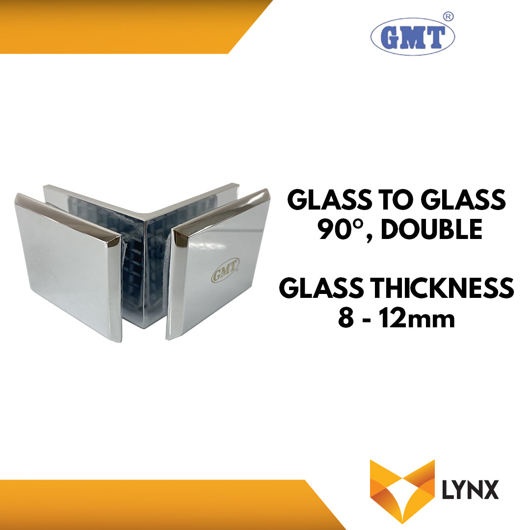 Gmt Glass Connectors Glass To Glass 90 Degree Double Lynx Industrial Trading Corporation