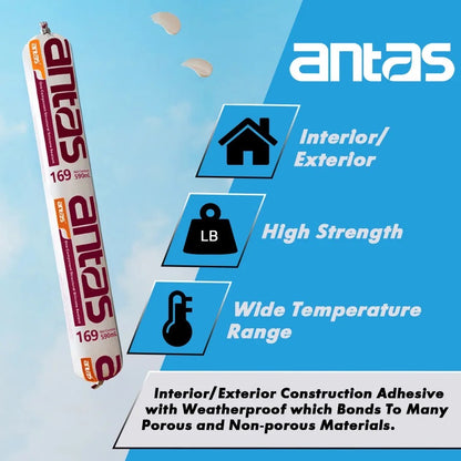 Antas 169 Structural Silicone Sealant 590ml Sausage