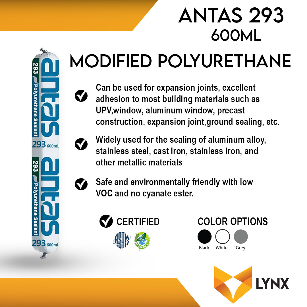 Antas 293 Polyurethane Sealant 600ml Sausage