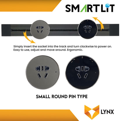 SMARTLIT Movable Power Track Socket