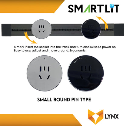 SMARTLIT Movable Power Track Socket