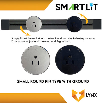 SMARTLIT Movable Power Track Socket