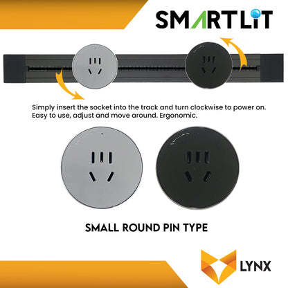 SMARTLIT Movable Power Track Socket